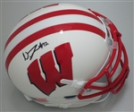 NATRELL JAMERSON SIGNED WI BADGERS MINI HELMET