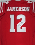 NATRELL JAMERSON SIGNED WI BADGERS CUSTOM RED JERSEY