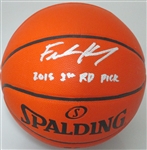 FRANK KAMINSKY SIGNED REPLICA SPALDING NBA BASKETBALL W/ 1ST RND PICK - JSA