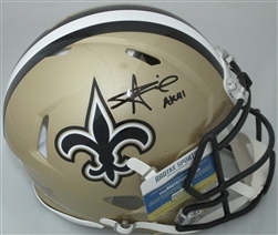 ALVIN KAMARA SIGNED FULL SIZE SAINTS SPEED AUTHENTIC HELMET W/ AK41