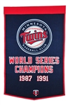 MINNESOTA TWINS 24X38 WOOL DYNASTY BANNER