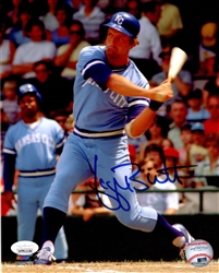 GEORGE BRETT SIGNED 8X10 ROYALS PHOTO #6 - JSA