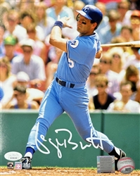 GEORGE BRETT SIGNED 8X10 ROYALS PHOTO #7 - JSA