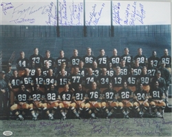 1967 GREEN BAY PACKERS MULTI SIGNED 11x14 TEAM PHOTO