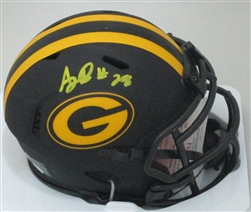 AJ DILLON SIGNED PACKERS ECLIPSE MINI HELMET - JSA