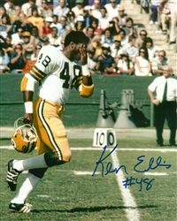 KEN ELLIS SIGNED 8X10 PACKERS PHOTO #2