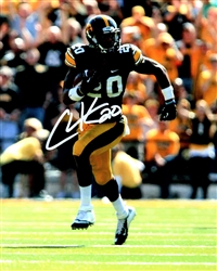 CHRISTIAN KIRKSEY SIGNED 8X10 IOWA HAWKEYES PHOTO #2