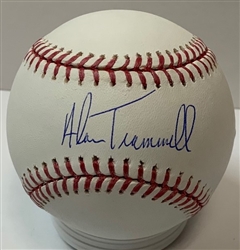 ALAN TRAMMELL SIGNED OFFICIAL MLB BASEBALL - JSA - TIGERS