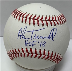 ALAN TRAMMELL SIGNED OFFICIAL MLB BASEBALL W/ HOF '18 - JSA