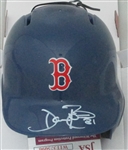 DAVE ROBERTS SIGNED RAWLINGS RED SOX MINI HELMET - JSA