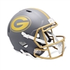 GREEN BAY PACKERS UNSIGNED FULL SIZE RIDDELL "SLATE" REPLICA HELMET