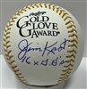 JIM KAAT SIGNED OFFICIAL MLB GOLD GLOVE LOGO BASEBALL W/ 16 x GG - TWINS - JSA