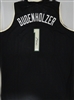 COACH MIKE BUDENHOLZER SIGNED CUSTOM REPLICA BUCKS BLACK JERSEY - JSA