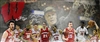 KOENIG GASSER & SHOWALTER SIGNED 13X31 STRETCHED CUSTOM WI BADGERS CANVAS COLLAGE - JSA