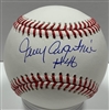 JERRY AUGUSTINE SIGNED MLB BASEBALL W/ #46 -  BREWERS - JSA