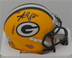 AARON JONES SIGNED PACKERS SPEED MINI HELMET - JSA