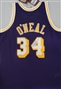 SHAQUILLE O'NEAL SIGNED MITCHELL & NESS LA LAKEERS JERSEY - PSA