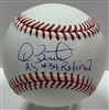 DAVE STEWART SIGNED OFFICIAL MLB BASEBALL W/ A's #34 RETIRED - ATHLETICS - JSA
