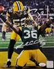 CLAY MATTHEWS & NICK COLLINS DUAL SIGNED 8X10 PACKERS PHOTO #1 - JSA