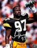 TIM HARRIS SIGNED PACKERS 8X10 PHOTO #2