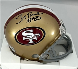 JERRY RICE SIGNED SF 49ERS MINI HELMET - FAN