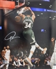 GIANNIS ANTETOKOUNMPO SIGNED 11X14 BUCKS PHOTO #4 - BECKETT