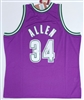 RAY ALLEN SIGNED SWINGMAN MITCHELL & NESS BUCKS JERSEY - BECKETT