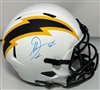 ANTONIO GATES SIGNED FULL SIZE REPLICA CHARGERS LUNAR SPEED HELMET - JSA