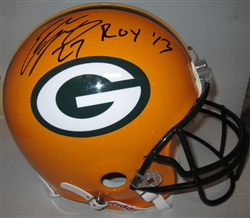 EDDIE LACY SIGNED PACKERS PRO LINE HELMET W/ ROY '13