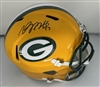 DAVANTE ADAMS SIGNED FULL SIZE PACKERS REPLICA SPEED HELMET - BAS