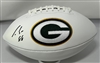 LUKE MUSGRAVE SIGNED WILSON WHITE PANEL PACKERS LOGO FOOTBALL - FAN