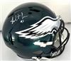 FLETCHER COX SIGNED FULL SIZE EAGLES REPLICA SPEED HELMET - BAS