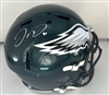 JORDAN DAVIS SIGNED FULL SIZE EAGLES REPLICA SPEED HELMET - BAS