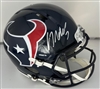 CJ STROUD SIGNED FULL SIZE TEXANS AUTHENTIC SPEED HELMET - FAN