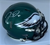 JORDAN DAVIS SIGNED EAGLES SPEED MINI HELMET - BAS