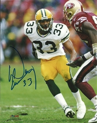 DOUG EVANS SIGNED PACKERS 8X10 PHOTO #3