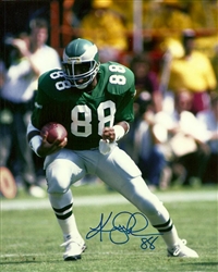 KEITH JACKSON SIGNED 8X10 EAGLES PHOTO #1