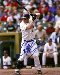 GEOFF JENKINS SIGNED 8X10 BREWERS PHOTO #7