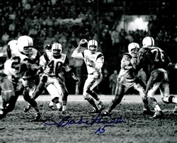 BABE PARILLI SIGNED 8X10 JETS PHOTO #1