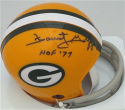 FORREST GREGG SIGNED PACKERS MINI HELMET W/ HOF