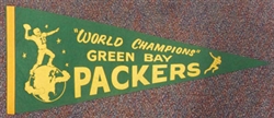 GREEN BAY PACKERS 1962 WORLD CHAMPIONS PENNANT