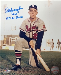 AL SPANGLER SIGNED 8X10 BRAVES PHOTO #2