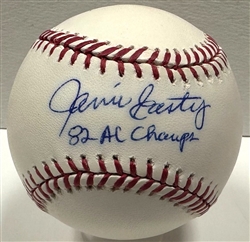 JAMIE EASTERLY SIGNED MLB BASEBALL W/ '82 AL CHAMPS