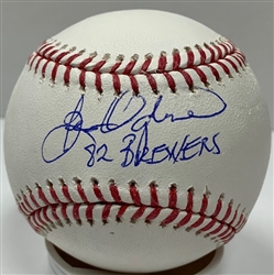 BEN OGLIVIE SIGNED OFFICIAL MLB BASEBALL W/ 1982 BREWERS - JSA