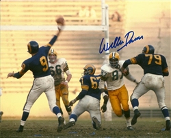 WILLIE DAVIS SIGNED 8X10 PACKERS PHOTO #7