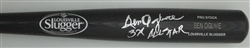 BEN OGLIVIE SIGNED LOUISVILLE SLUGGER NAME ENGRAVED BLACK BAT W/ SCRIPT - JSA