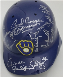 1982 BREWERS TEAM SIGNED RIDDELL FULL SIZE HELMET W/ 20 AUTOS