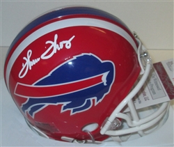 THURMAN THOMAS SIGNED BILLS MINI HELMET - JSA