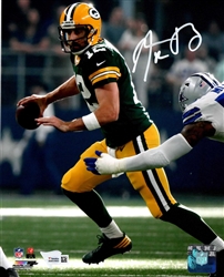 AARON RODGERS SIGNED 8X10 PACKERS PHOTO #3
