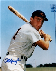 AL SPANGLER SIGNED 8X10 HOUSTON 45's PHOTO #1